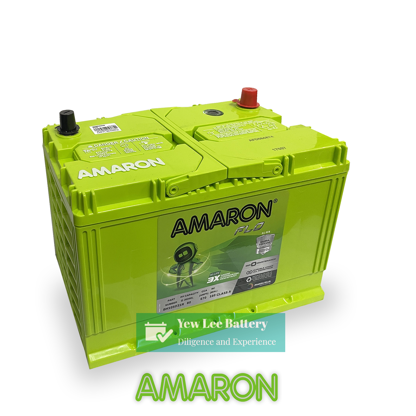 Amaron 105D31L/R 80AH SMF Battery
