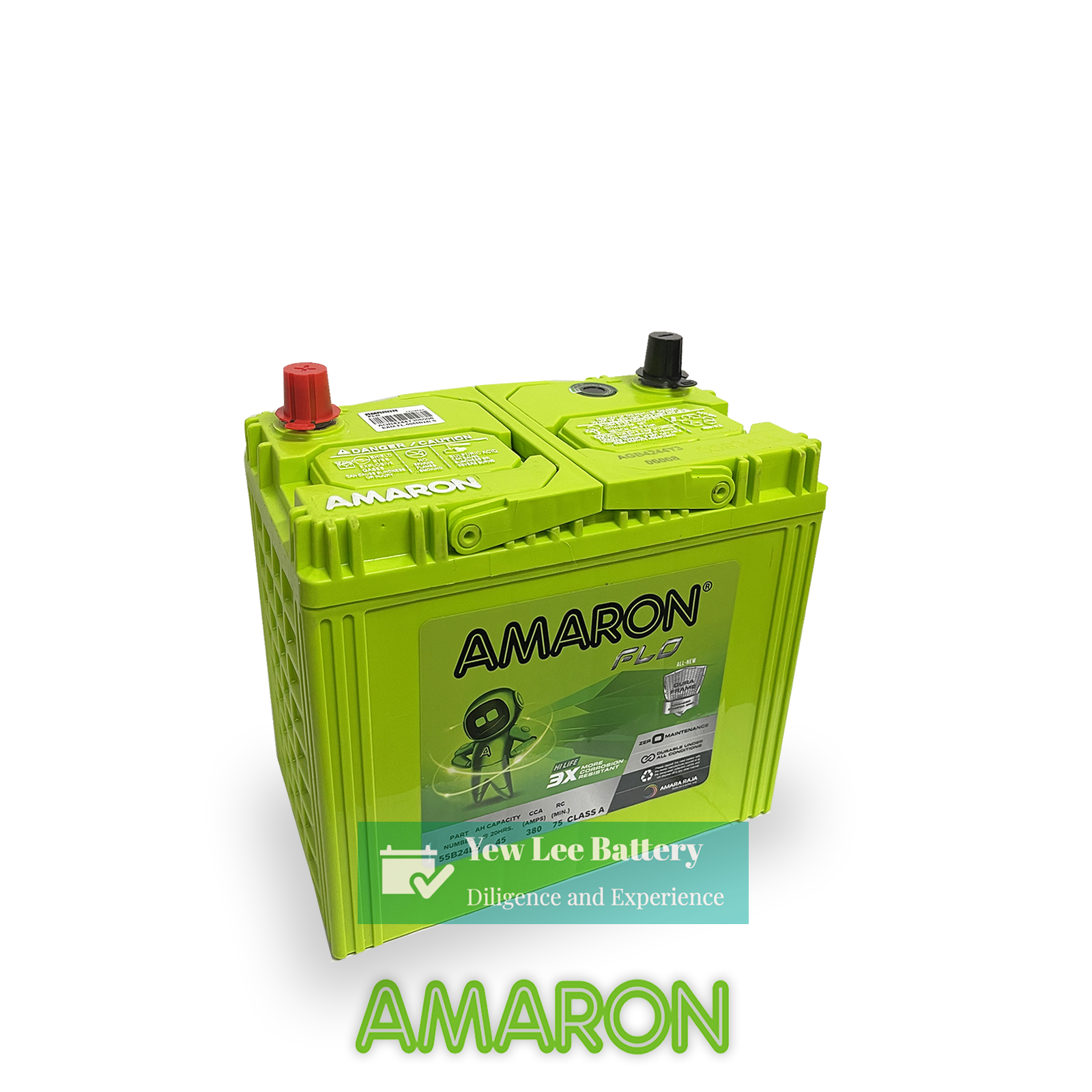 Amaron 55B24L/R/LS/RS 45ah SMF Battery