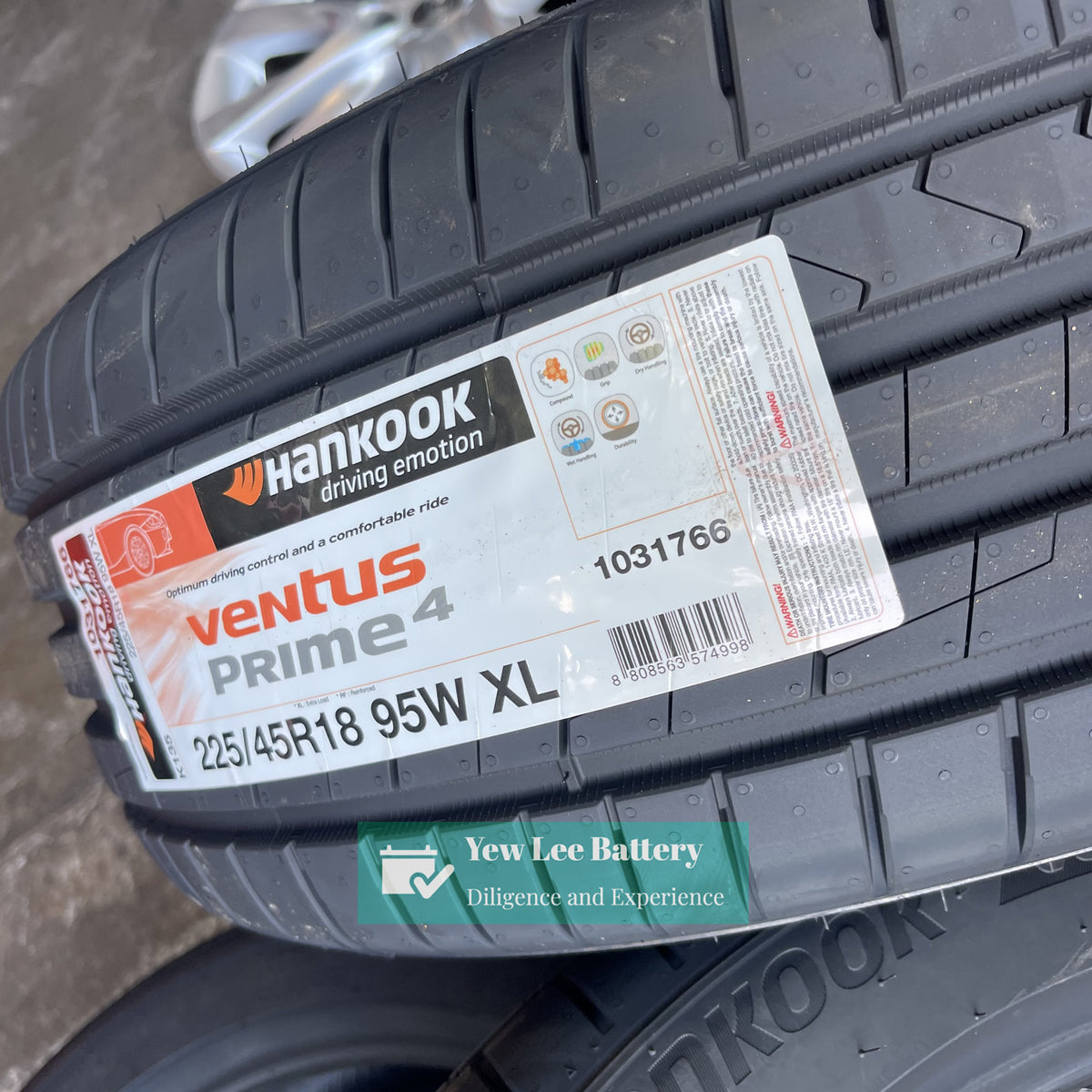 Hankook Ventus Prime 4 K135 (4pc) Agent Tyre Yew Lee Battery Co