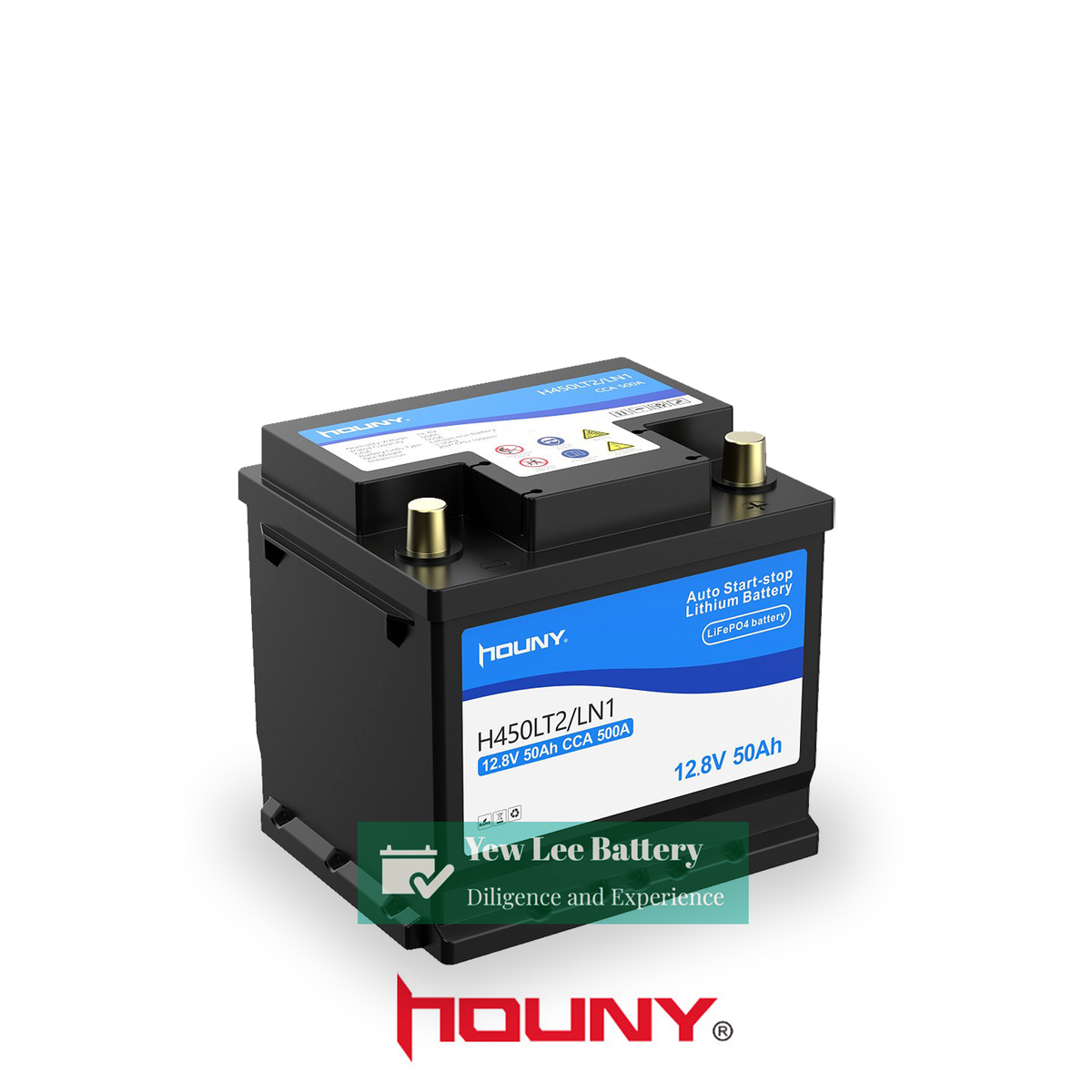 Houny Lithium LifePO4 LN1 50AH AGM Start-Stop Battery