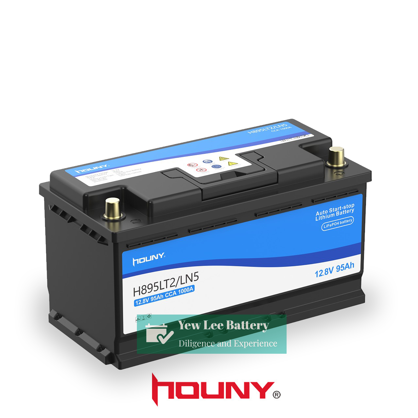 Houny Lithium LifePO4 LN5 95AH AGM Start Stop Battery
