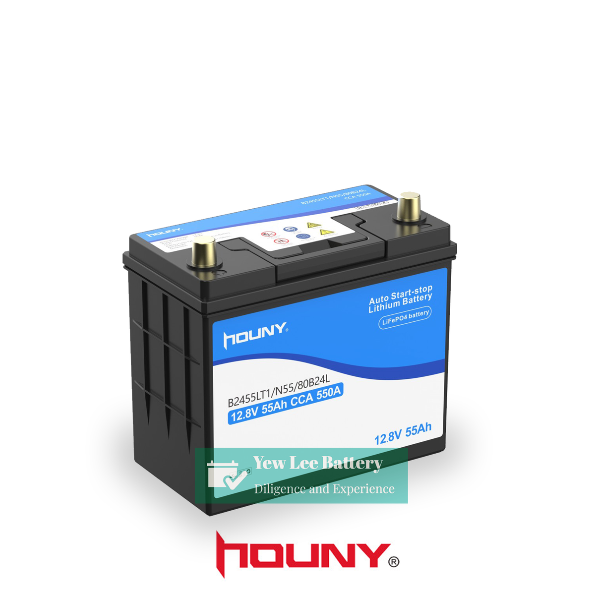 Houny Lithium LifePo4 N55 EFB Start Stop Battery