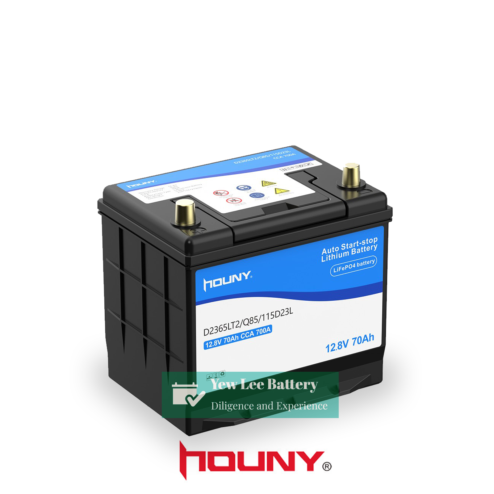 Houny Lithium LifePO4 Q85 EFB 70ah Start-Stop Battery