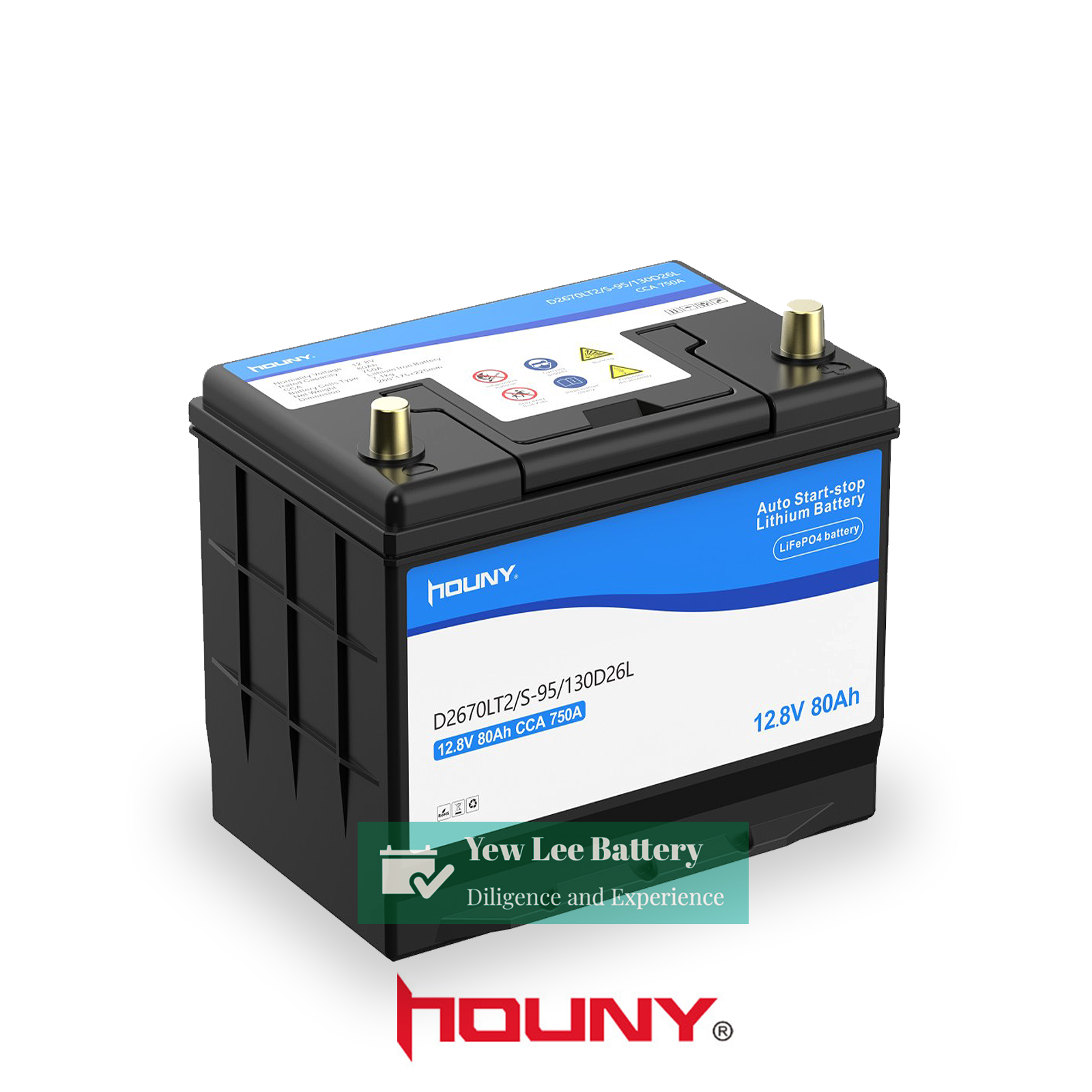 Houny Lithium LifePO4 S95 EFB Start Stop Battery