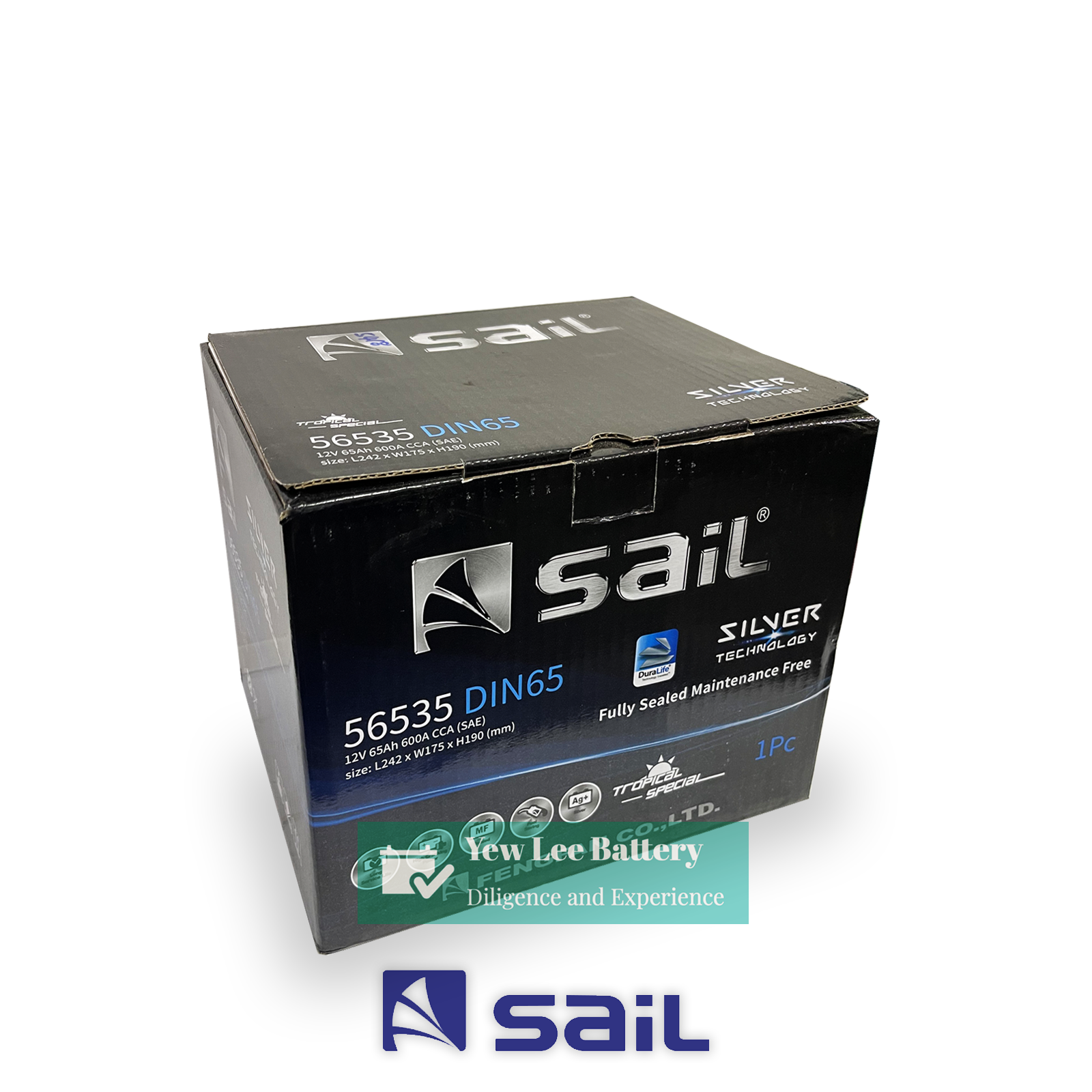 Sail DIN65 65AH SMF Battery Brand