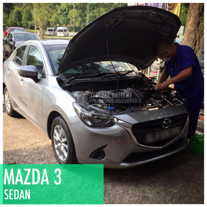 Mazda 3 Sedan - Amaron Battery Change - Yew Lee Battery - Singapore